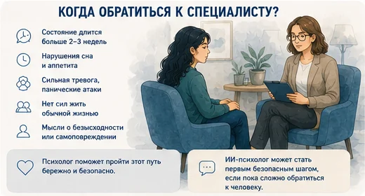 Когда при апатии и упадке сил стоит обратиться к специалисту