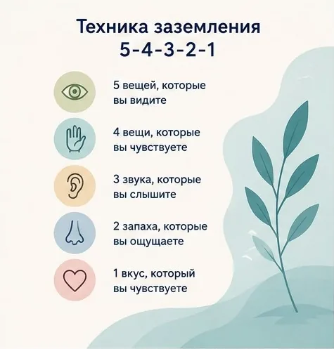 Техника заземления 5-4-3-2-1: пять чувств
