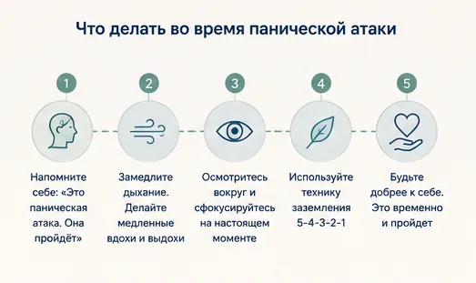Что делать во время панической атаки: пошаговый алгоритм